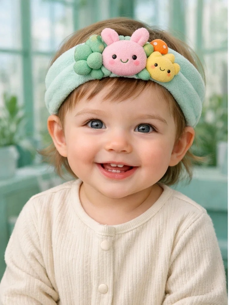 Cute Bunny Cartoon Baby Headband – Soft Baby Hairband for Retail & Wholesale