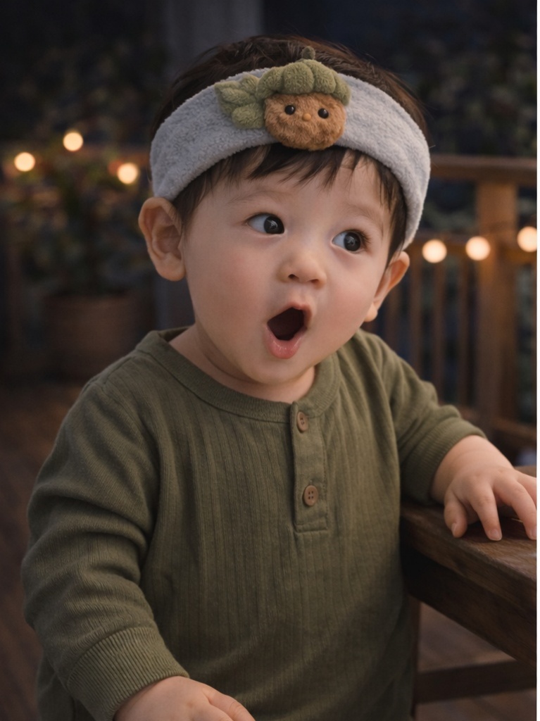 Adorable Acorn Baby Headband - Perfect for Fall
