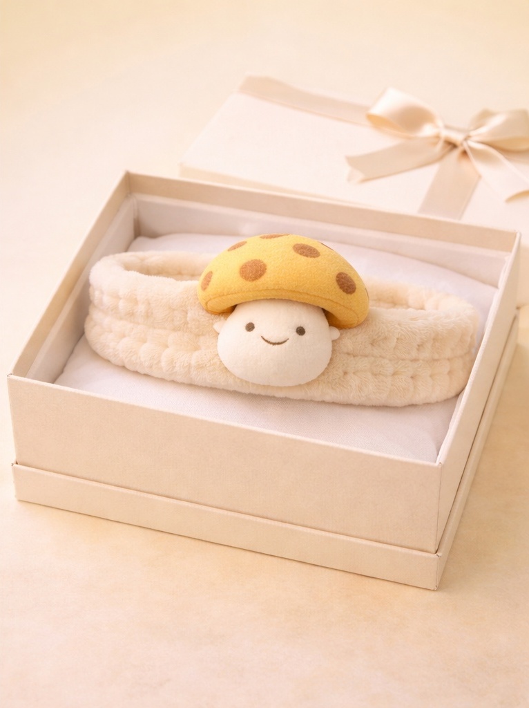 Mushroom Baby Headband – Whimsical Forest-Inspired Plush for Gift Stores