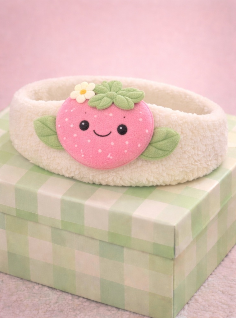 Cartoon Plush Radish Baby Headband – Soft, Fun & Eye-Catching