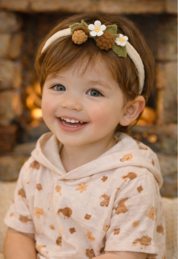 Diademas de bebé con frutas de fieltro – Accesorio adorable para tiendas y mayoristas