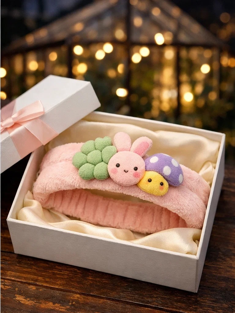 Cute Bunny Cartoon Baby Headband – Plush Baby Hair Accessory for Boutiques