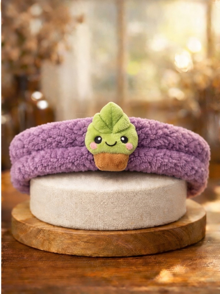 植物デザインのベビー用ヘアバンド