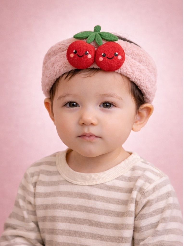 Cinta para bebé con diseño de cerezas – perfecta para regalos promocionales y ventas al por mayor