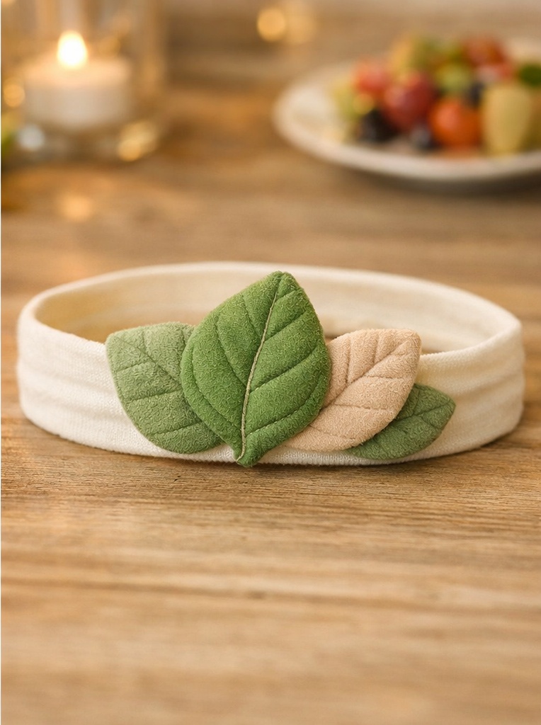 Süßes Baby-Stirnband mit Blätterdesign – beliebt bei B2B-Kunden