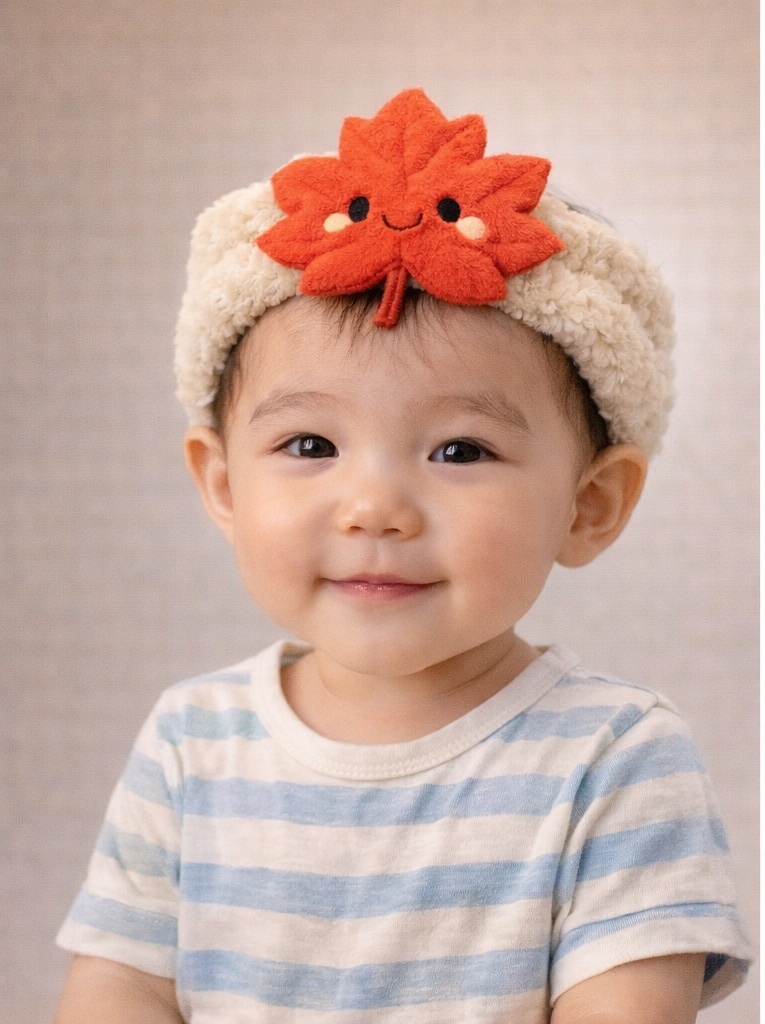 Bandeau bébé feuille d’érable rouge – Apprécié par les clients B2B