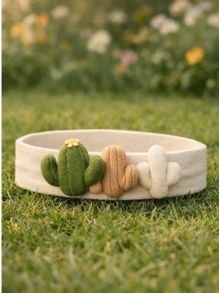 Yellow Cactus Baby Headband – Adorable, Soft, and Perfect for Seasonal Promotions