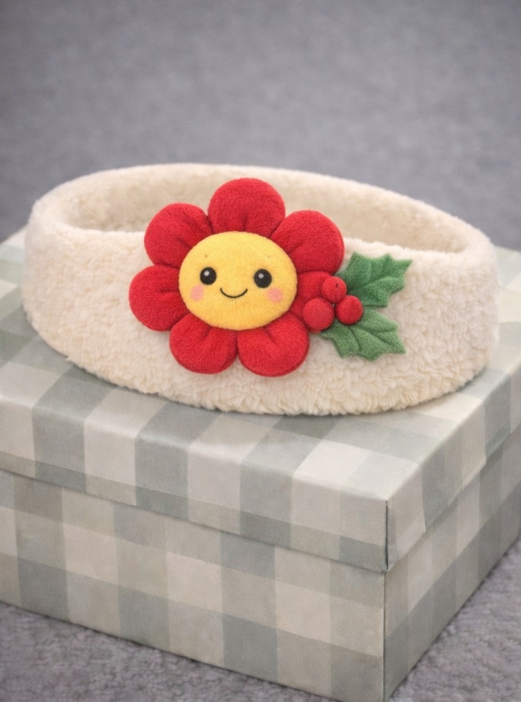 Daisy, Cactus & Carrot Plush Baby Headband – Gift-Ready Box for Boutique Baby Showcases