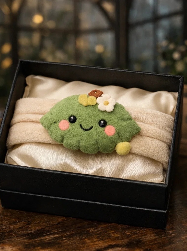 OEM Cute Forest Leaf Baby Headband – Custom Plush Infant Hairband for Boutique Wholesale