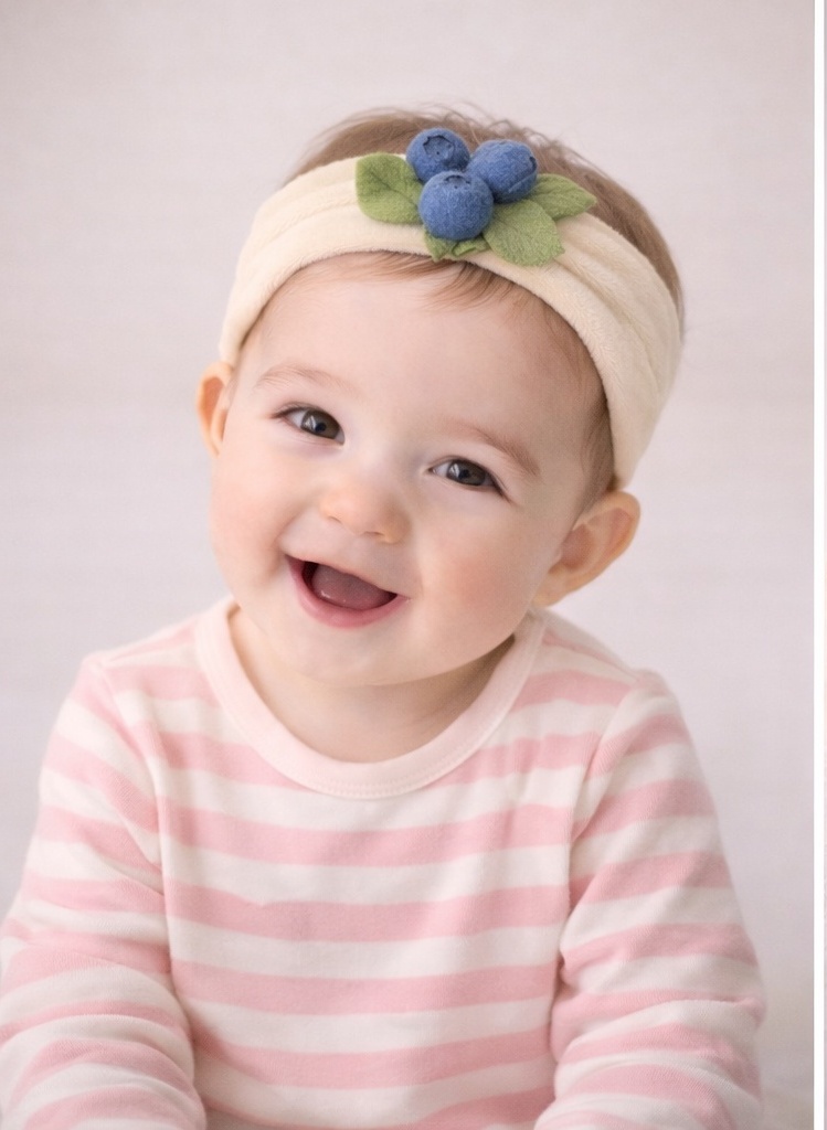 Blueberry Baby Headband – Fresh, Nature-Inspired Look for Boutique Collections