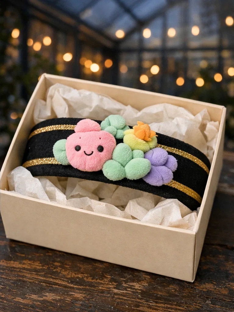 Cute Succulent Plush Baby Headband – Soft Cartoon Baby Hairband for Baby Boutique Wholesale