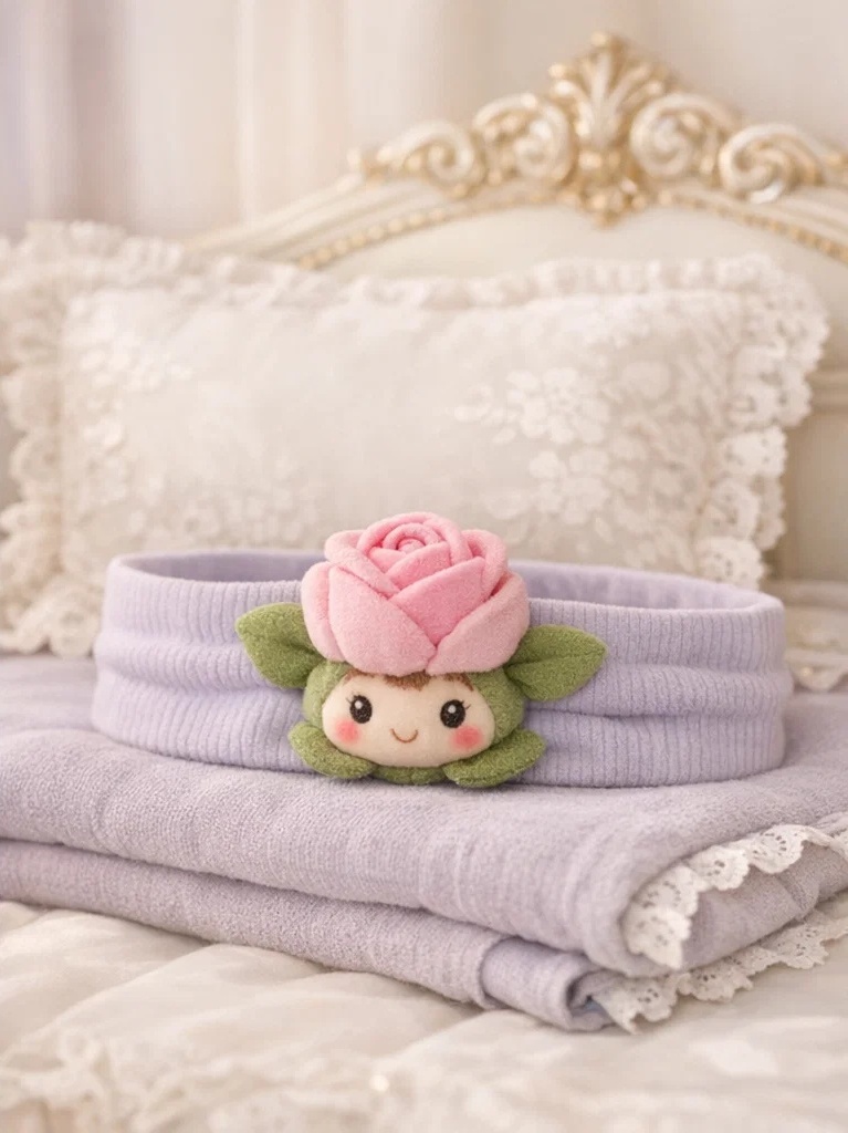 Bandeaux bébé mignons roses avec fleurs pour les clients professionnels