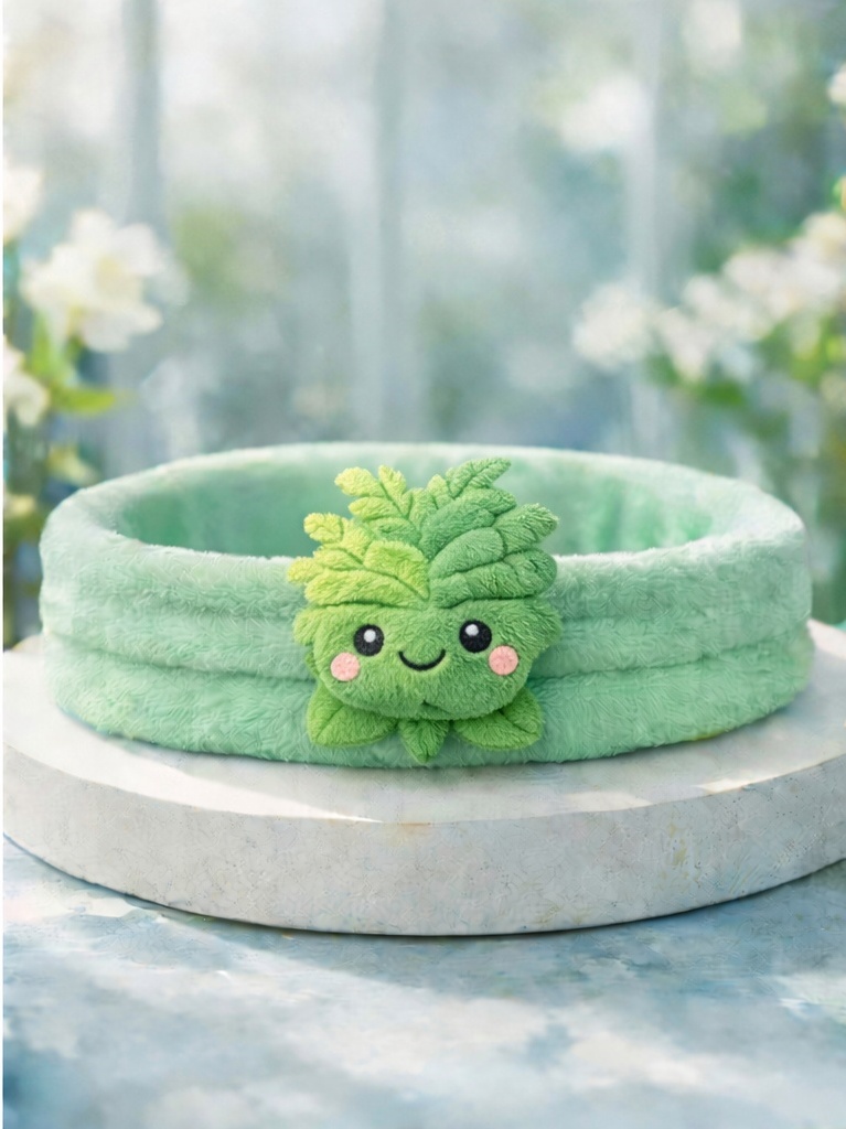葉っぱデザインのベビー用ヘアバンド