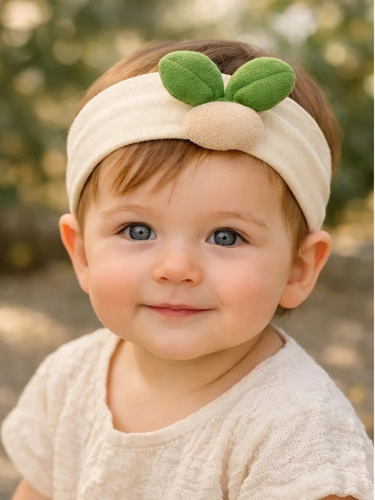 Cute Sprout Plush Baby Headband – Soft Newborn Hairband for Baby Boutique Retail