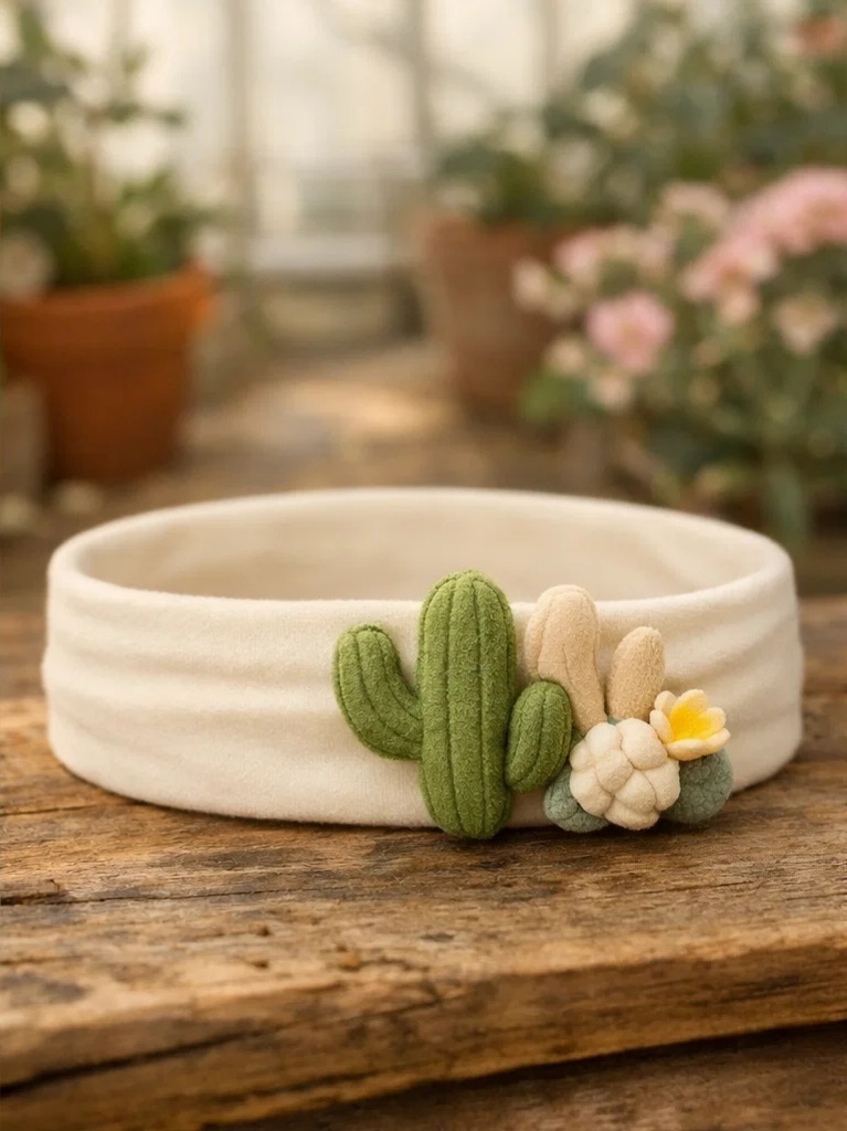 Cactus & Koala Baby Headband – Desert-Themed Plush for Boutique Retailers