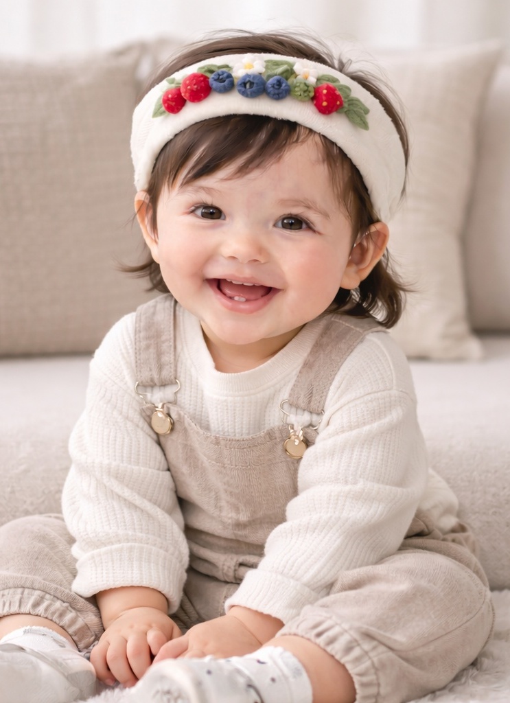 Detachable Plush Doll Baby Headbands – Adorable Design for Infants – Ideal for Gift Boxes & Retail Sets