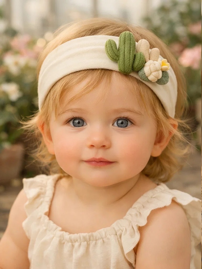 Cactus & Koala Baby Headband – Desert-Themed Plush for Boutique Retailers