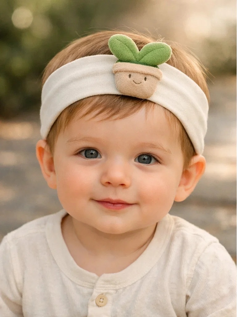 Cartoon Succulent Baby Headband – Adorable Baby Hair Accessory for Wholesale