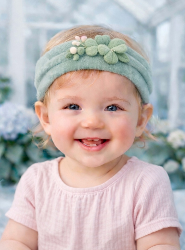Bandeaux bébé à motif végétal – Un produit à forte valeur pour le marché B2B