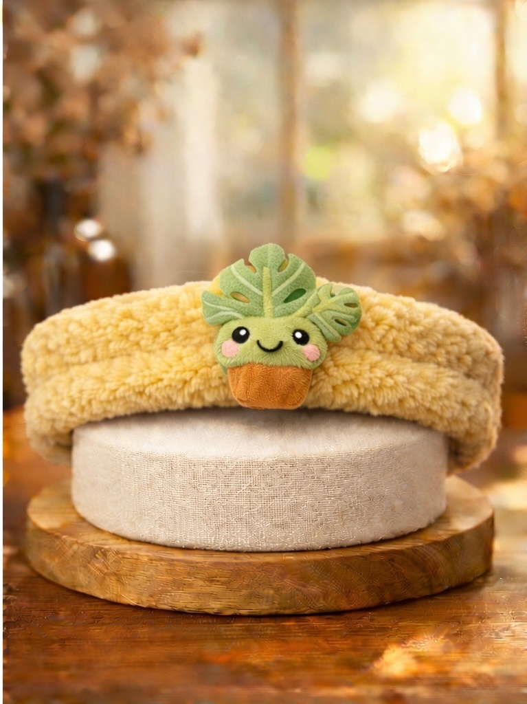 Diadema para bebé con diseño de hojas