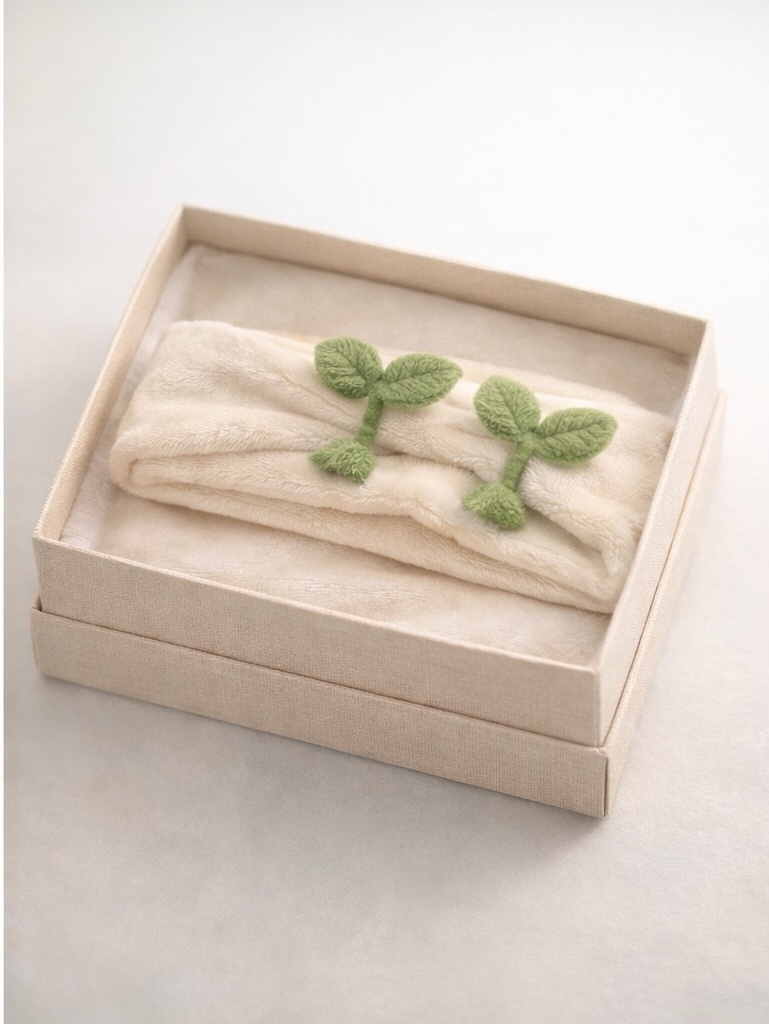 Sprouting Twins Baby Headband – Playful Plant-Themed Infant Accessory