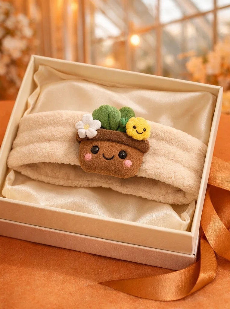 Wholesale Smiling Plant Pot Baby Headband – Custom Plush Infant Headwrap Manufacturer