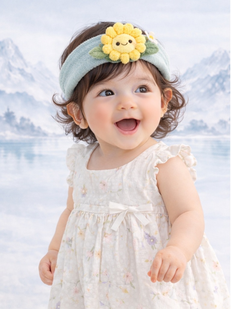 Boutique Double Fruit Baby Headband Cute Plush Cartoon Doll Headband for Newborn Gift Sets