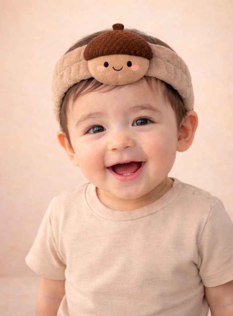 Faixa de cabelo infantil com pelúcia - Sucesso garantido no atacado infantil