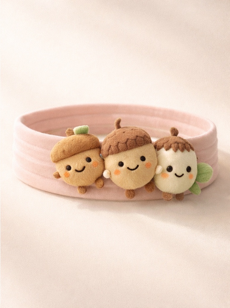 Wholesale Acorn Cartoon Baby Headband – Cute Plush Infant Hair Accessory OEM Manufacturer