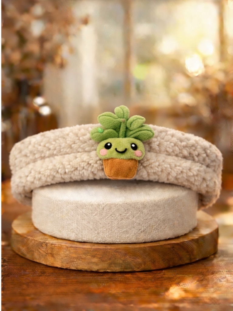 Bandeau bébé en peluche avec poupée mignonne