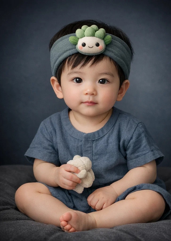 Bandeau pour bébé avec poupée mignonne pour un usage quotidien