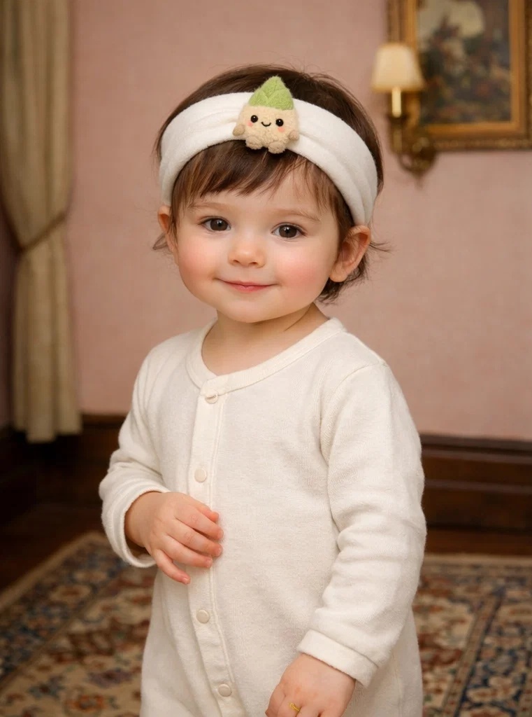 Cute Plush Turnip Baby Headband for Boutique Infant Accessories