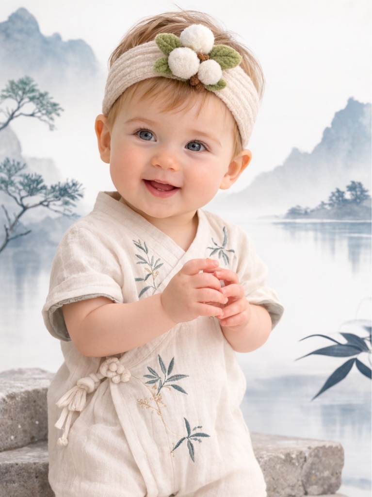 Soft Cotton Blossom Baby Headband - Gentle on Your Baby’s Skin