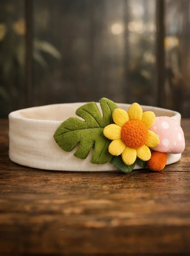 Von B2B-Käufern bevorzugtes Baby-Stirnband mit Gänseblümchen und Sukkulente für Boutique-Sortimente