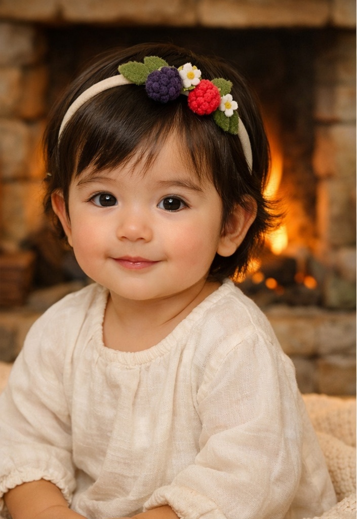 Classic Felt Fruit Baby Headbands for Autumn/Winter Collections – Soft and Stretchy