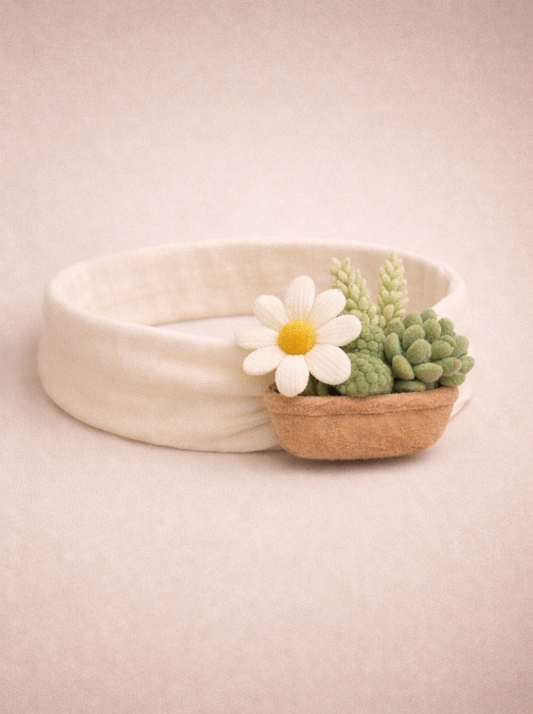 Bandeau Bébé Peluche Succulente OEM – Produit Rentable pour Grossistes