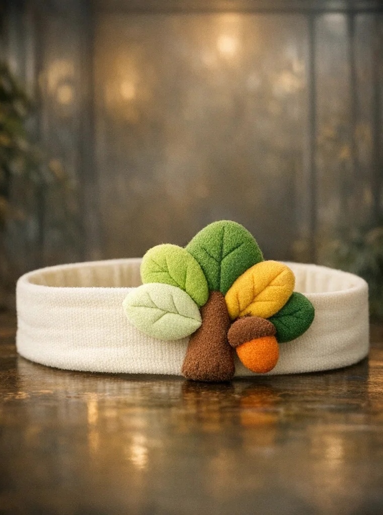Bandeaux pour bébé avec motif de feuilles colorées