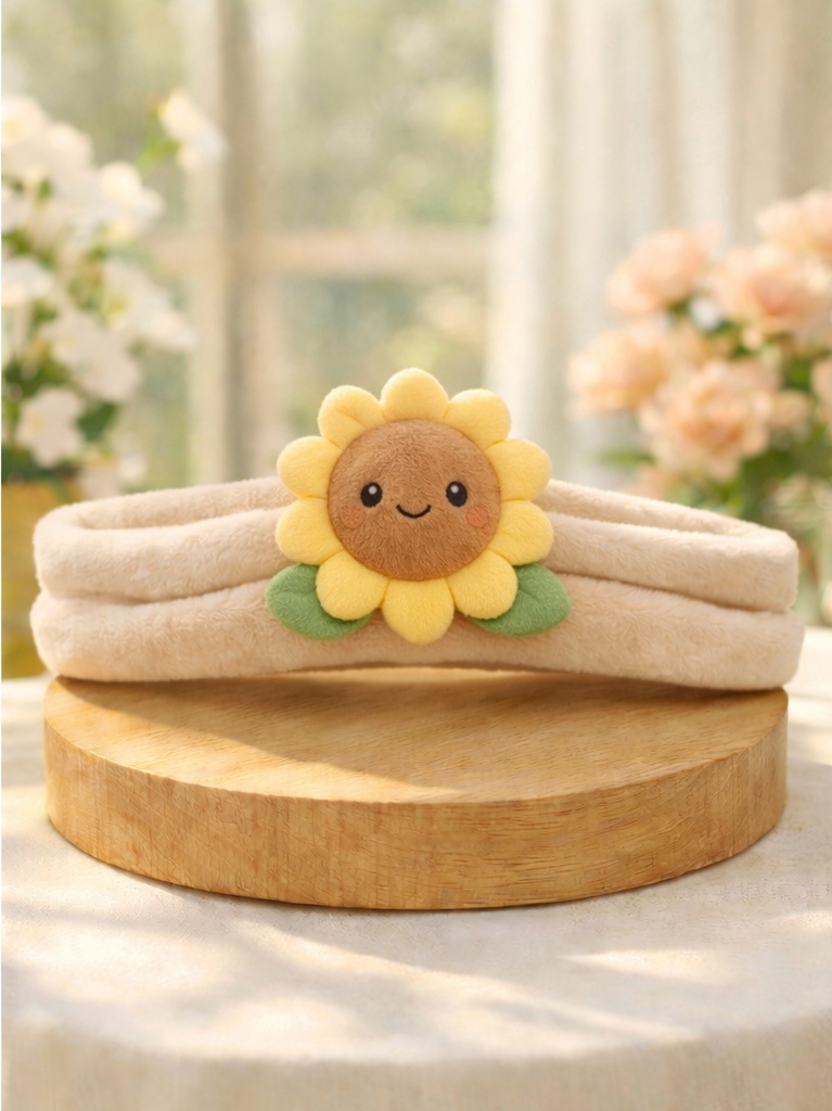 Diadema para bebé de peluche con múltiples diseños vegetales
