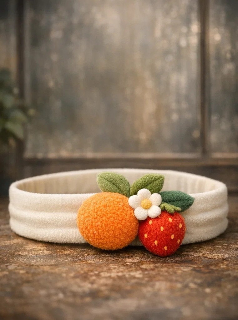 Diademas para bebé con diseño de hojas coloridas