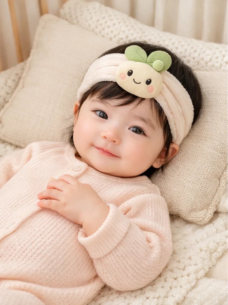 Baby-Stirnband mit weicher Keimlingspuppe für den Großhandel – sanftes Boutique-Accessoire für Private Label