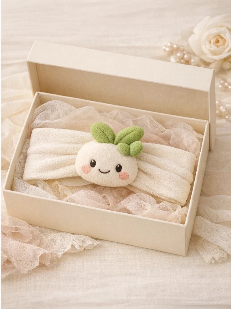 卸売向け ベビーぬいぐるみヘッドバンド 芽キャラクター付き – ブティック向けやわらか私牌対応モデル