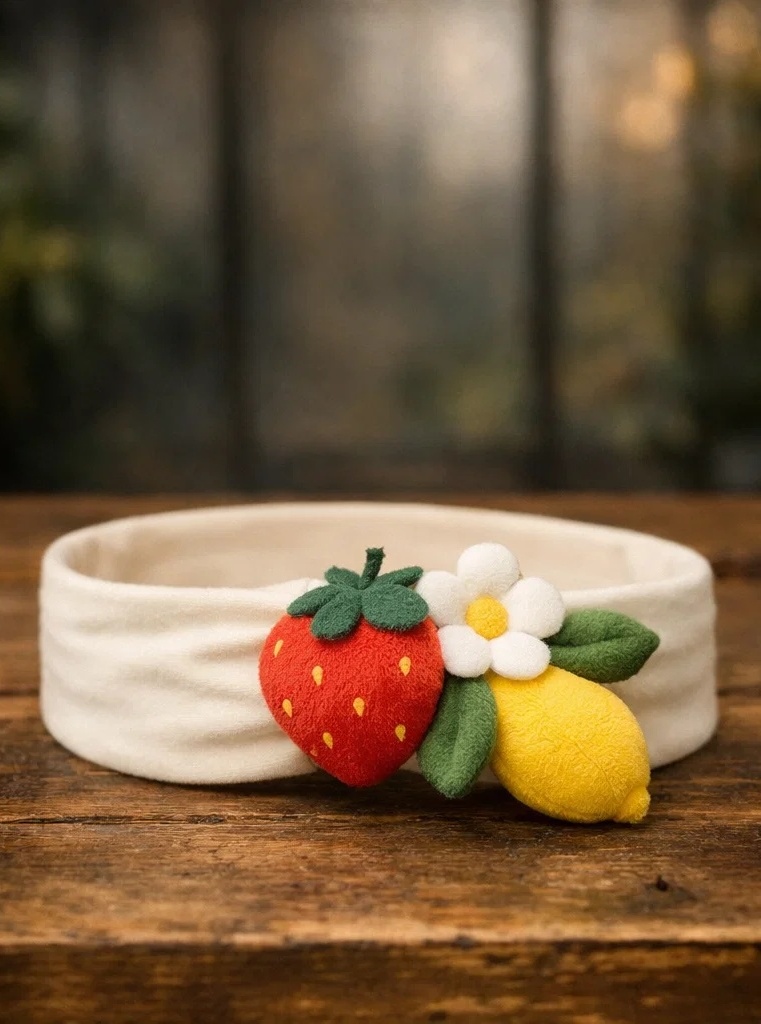 Bandeaux pour bébé avec motif de fruits colorés