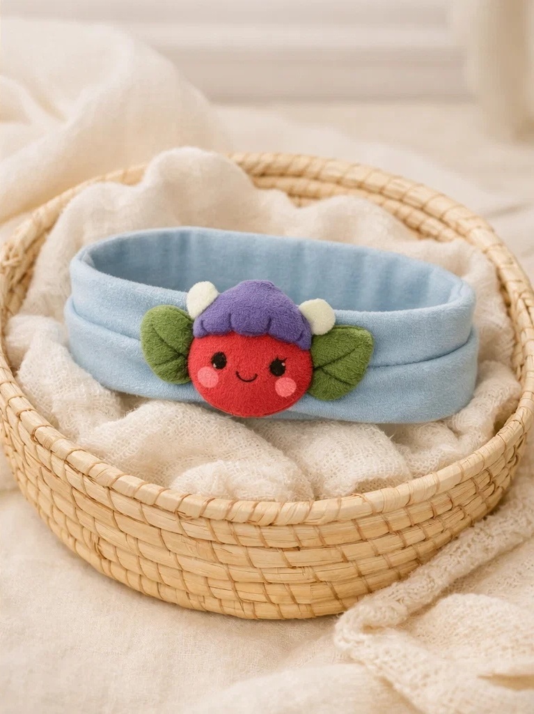 Bandeau bébé avec poupée baie en peluche pour vente en gros – accessoire boutique coloré pour marque privée