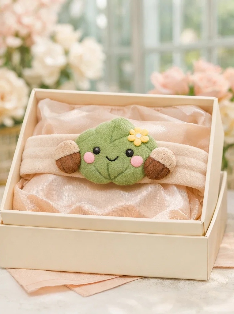 Cute Leaf Doll Baby Headband with Acorn Detail – OEM Soft Baby Hairband Wholesale