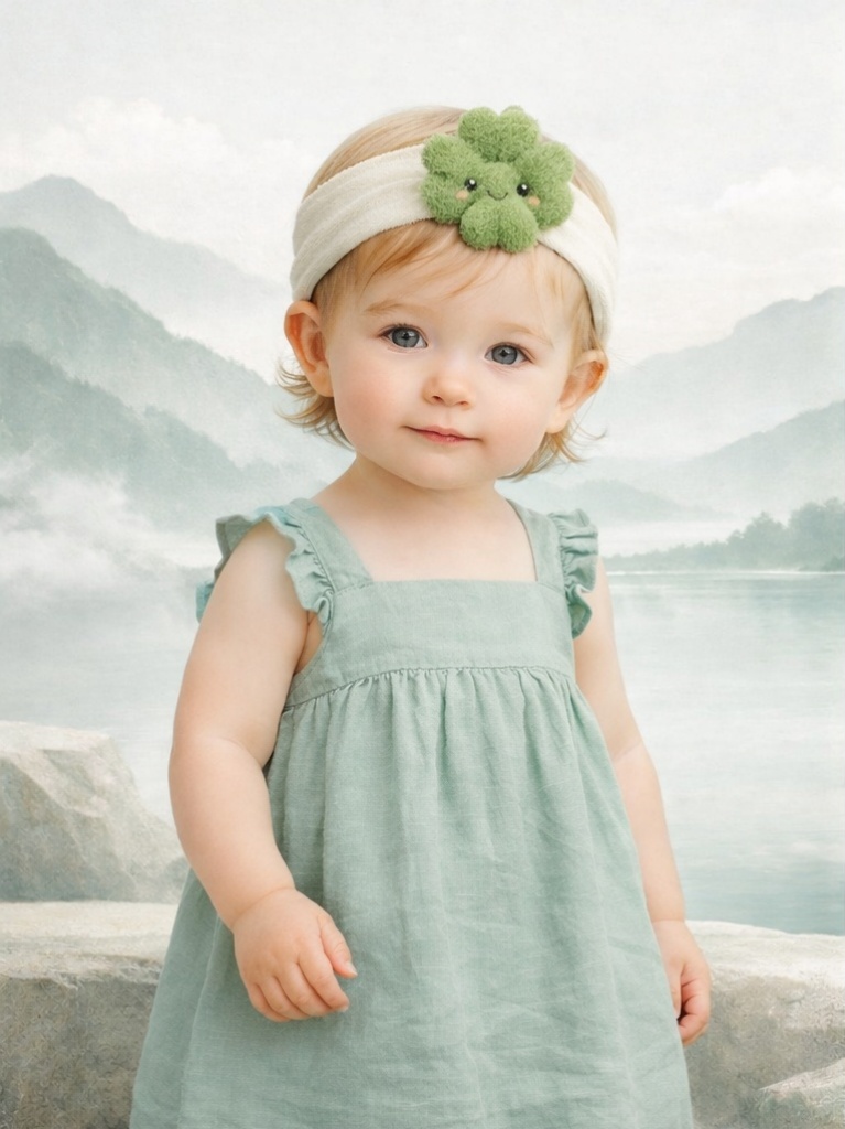Lovely Cabbage Baby Headband - A Natural and Cute Look