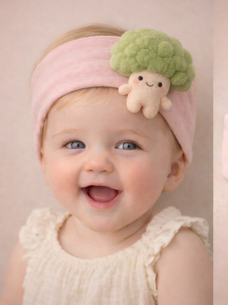 Wholesale Baby Broccoli Doll Headband – Creative Plush Design with Low MOQ