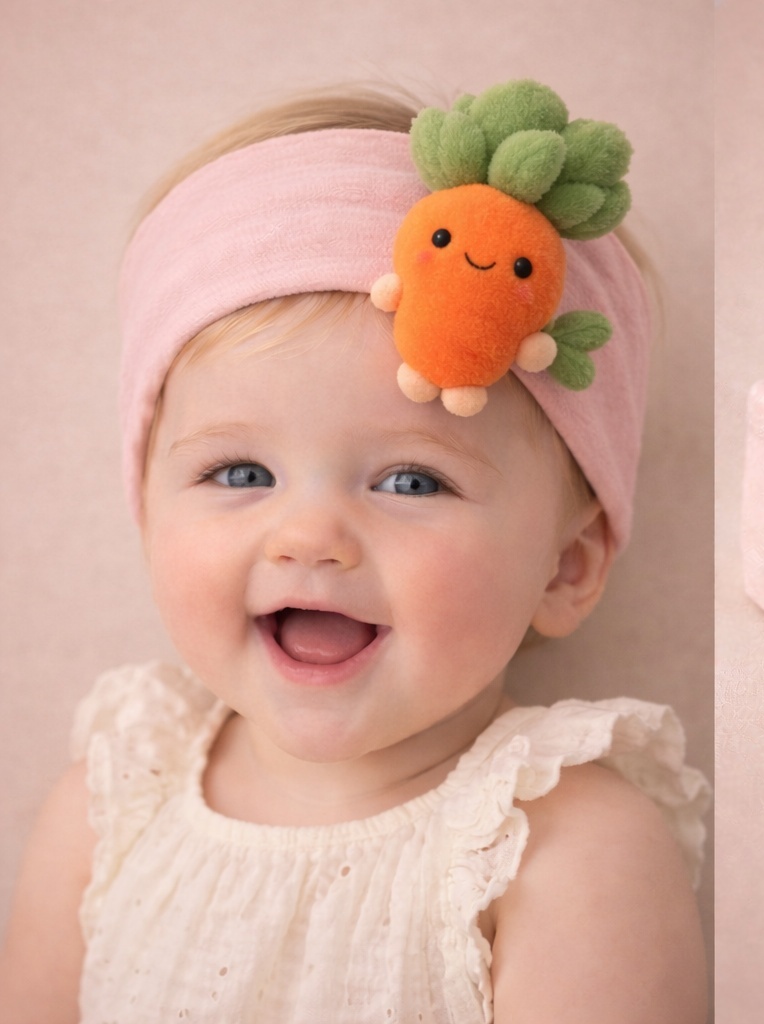 OEM Carrot Baby Doll Headband – Trendy Seasonal Bestseller for Baby Stores