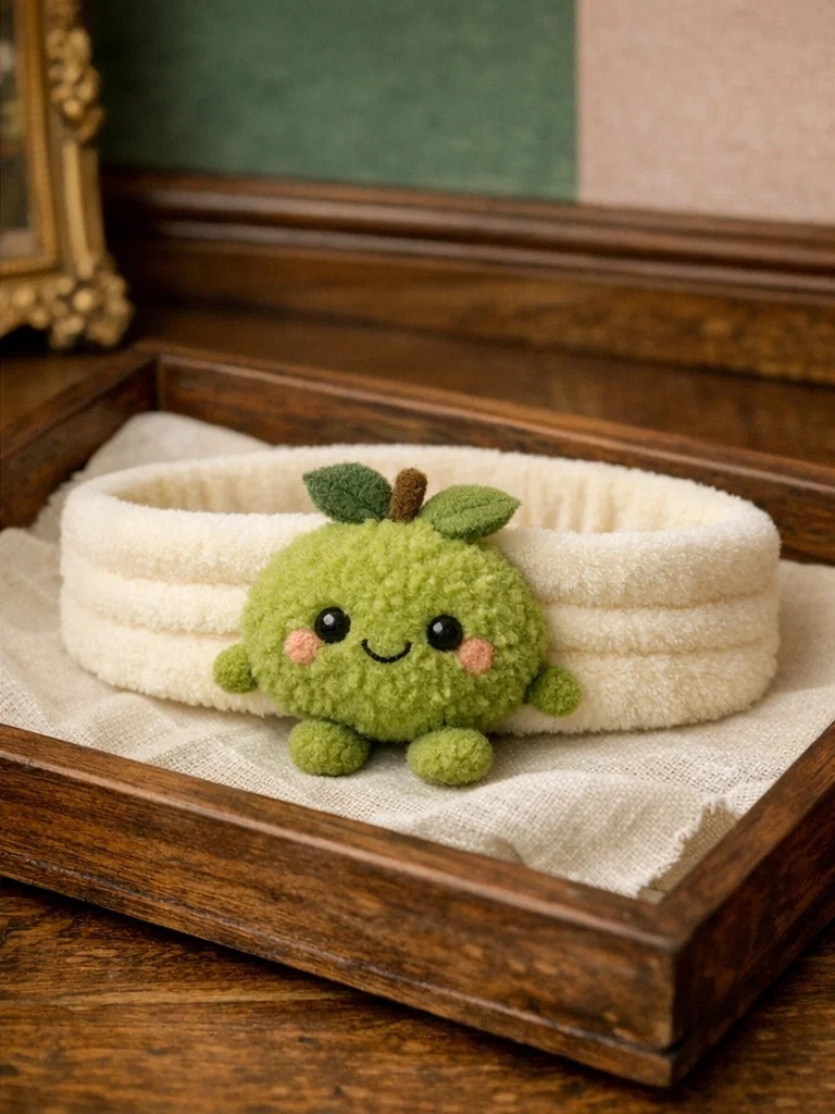 Diadema de bebé con muñeco brócoli, pensada para compradores B2B