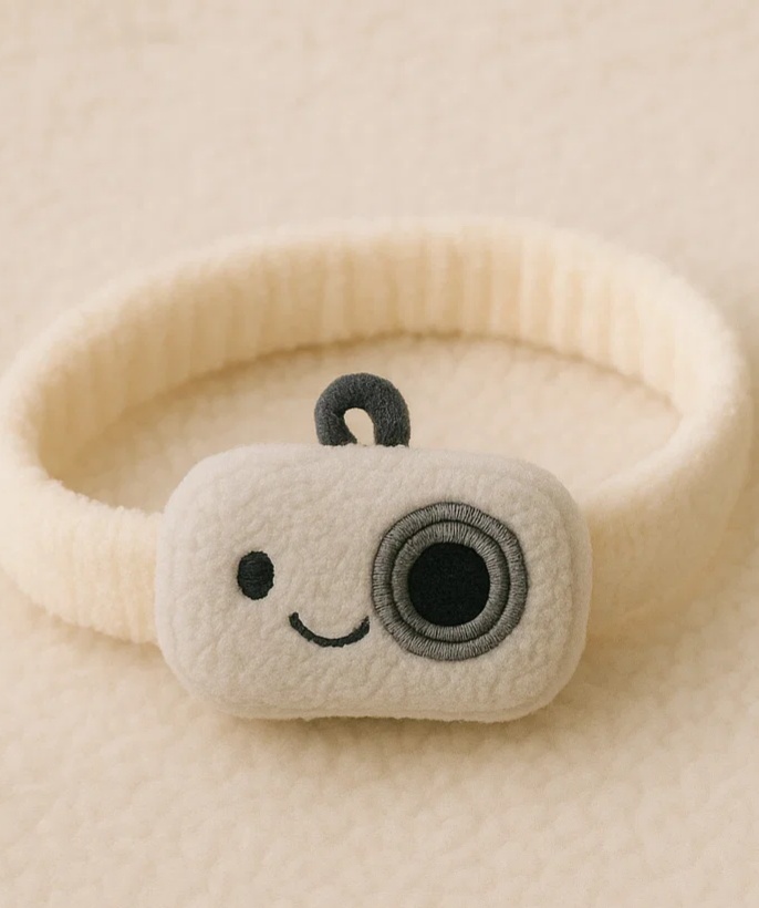 Plush Camera Baby Headband – Cute Cartoon Newborn Infant Hair Accessory