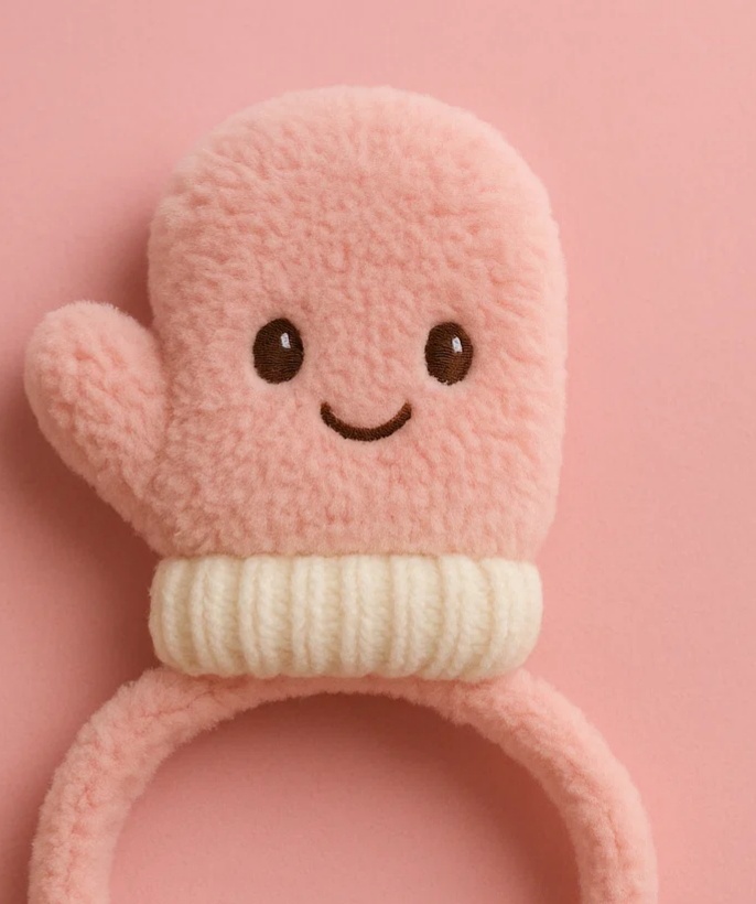 Plush Mitten Baby Headband – Cute Cartoon Newborn Infant Hair Accessory